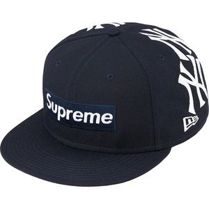Supreme New York Yankees Box Logo New Era - FW 21 - NAVY